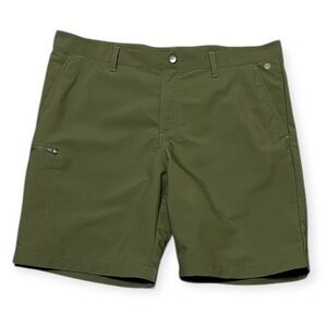 Men's Adidas Performance Flex 20" Cargo Shorts Army Green Size 36 Golf Hiking